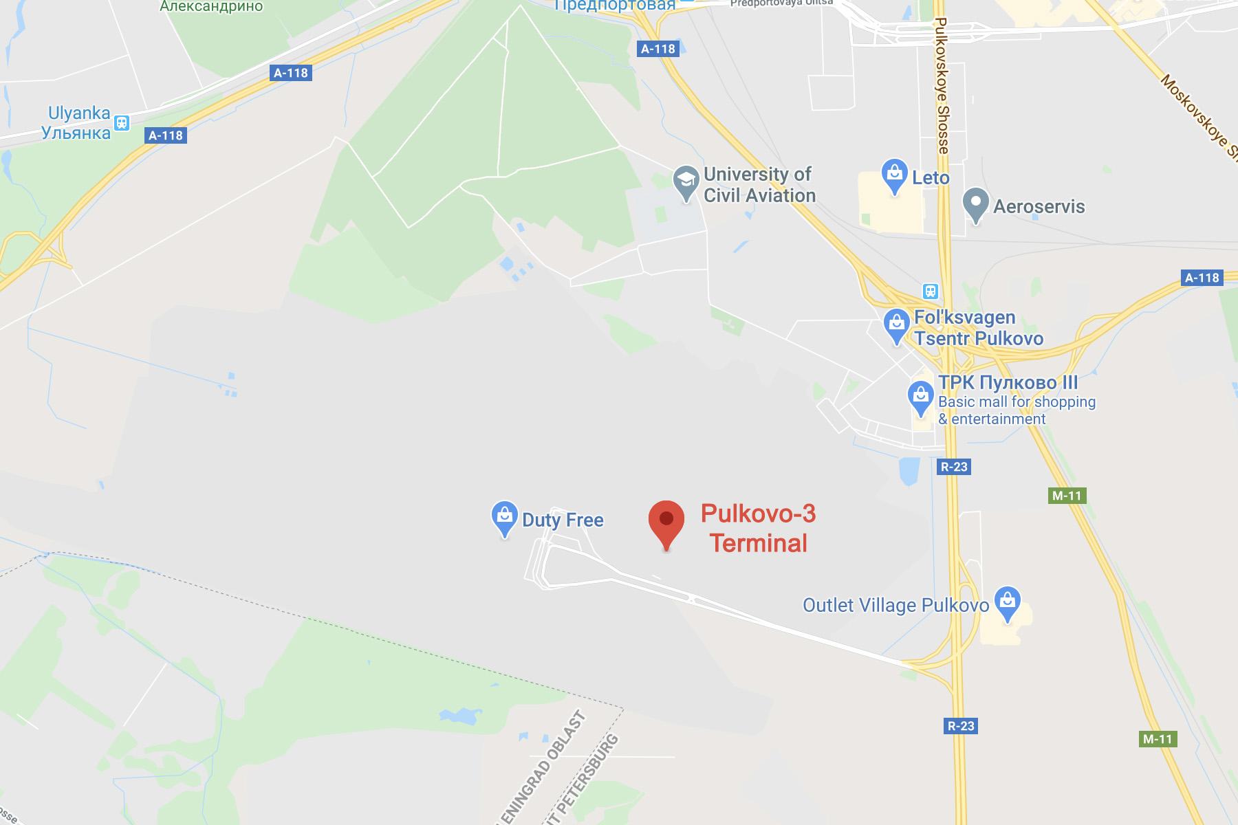 Location map Pulkovo-3