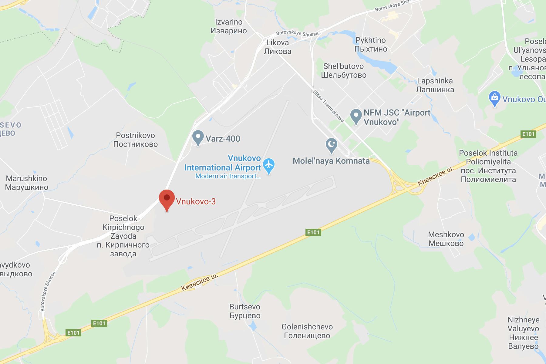 Location map Vnukovo-3